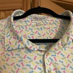 PETER MILLAR - RARE TRULY HARD SELTZER Mens XL. Polo Shirt